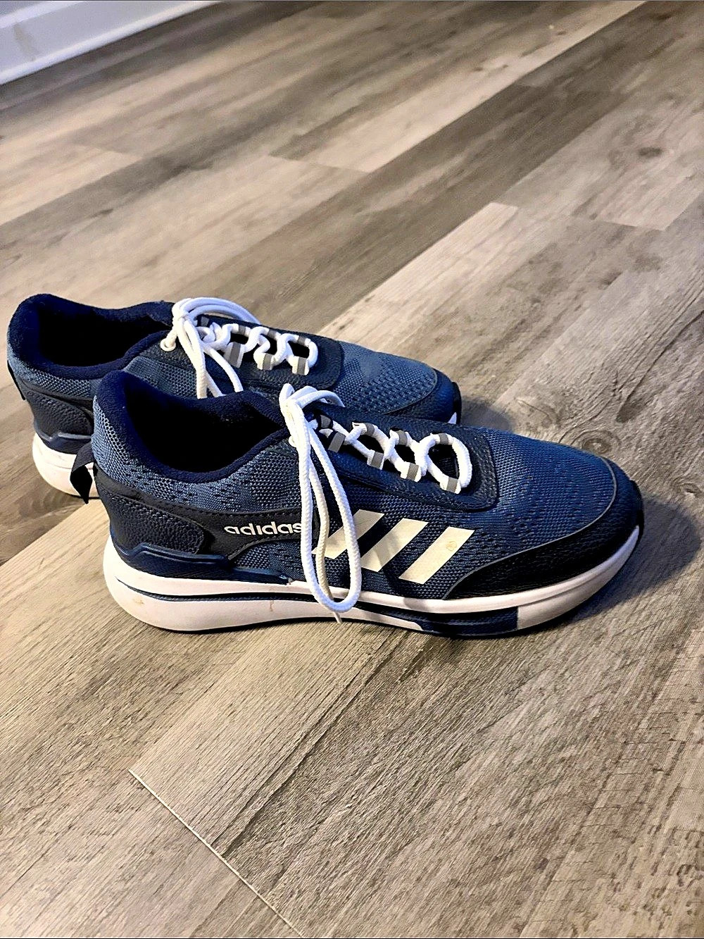 Men’s Adidas Response Runner Athletic Sneakers in Blue & White